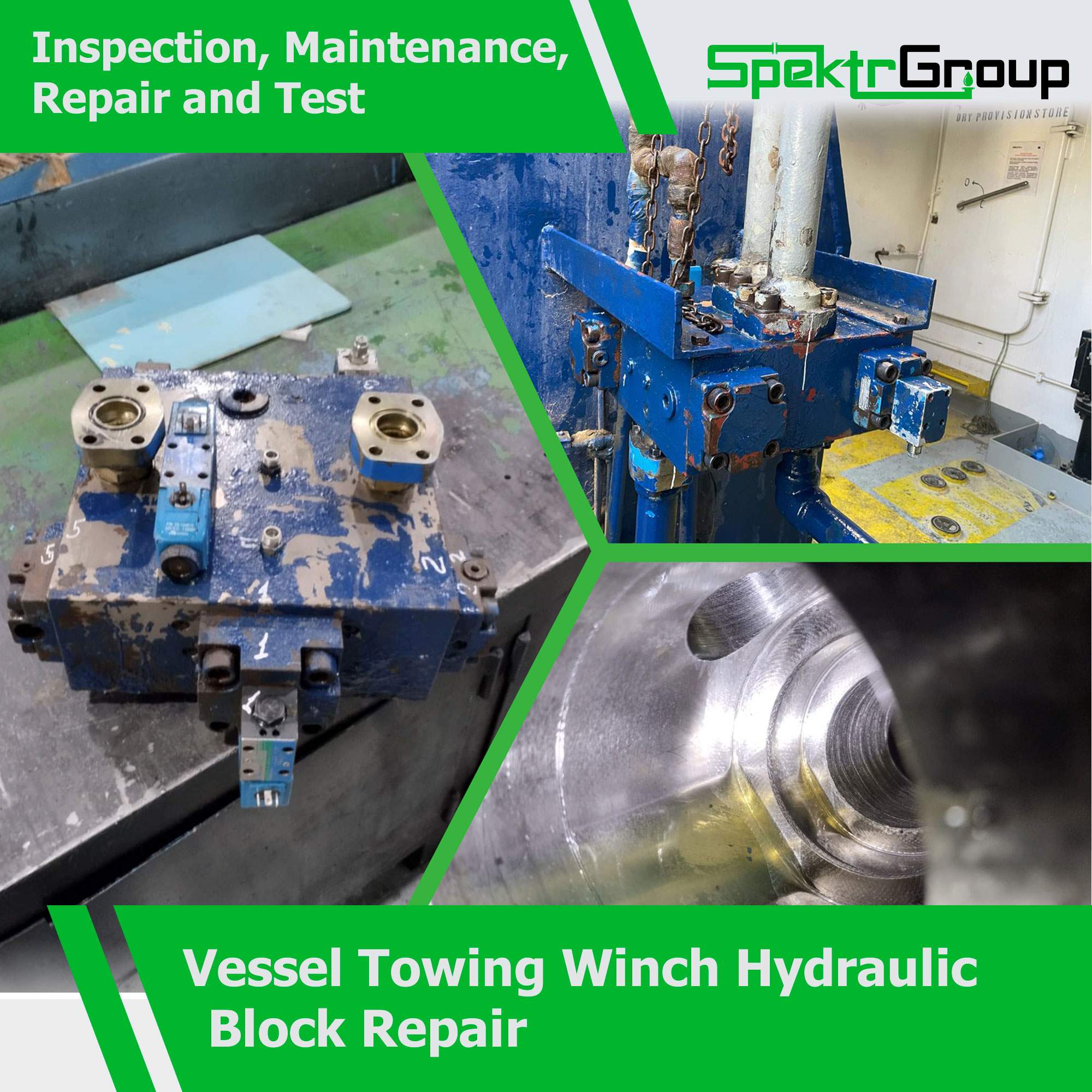 Read more about the article Vessel Towing Winch Hydraulic Block Repair