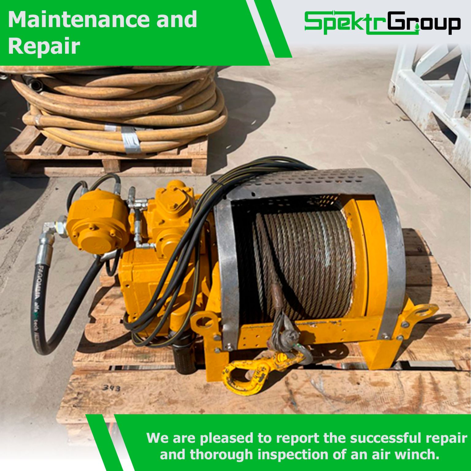 You are currently viewing Successful repair and thorough inspection of an air winch